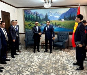 Meeting amir ali salemi ceo of jta holding with the Minister of Economy and Commerce of the Republic of Kyrgyzstan