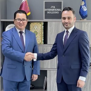 amir ali salemi zadeh ceo of jta holding with Arman Issagaliev Ambassador of the Republic of Kazakhstan