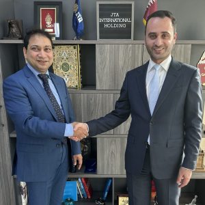 amir ali salemi zadeh ceo of jta holding with Mohammed Nazrul Islam Ambassador of the People's Republic of Bangladesh